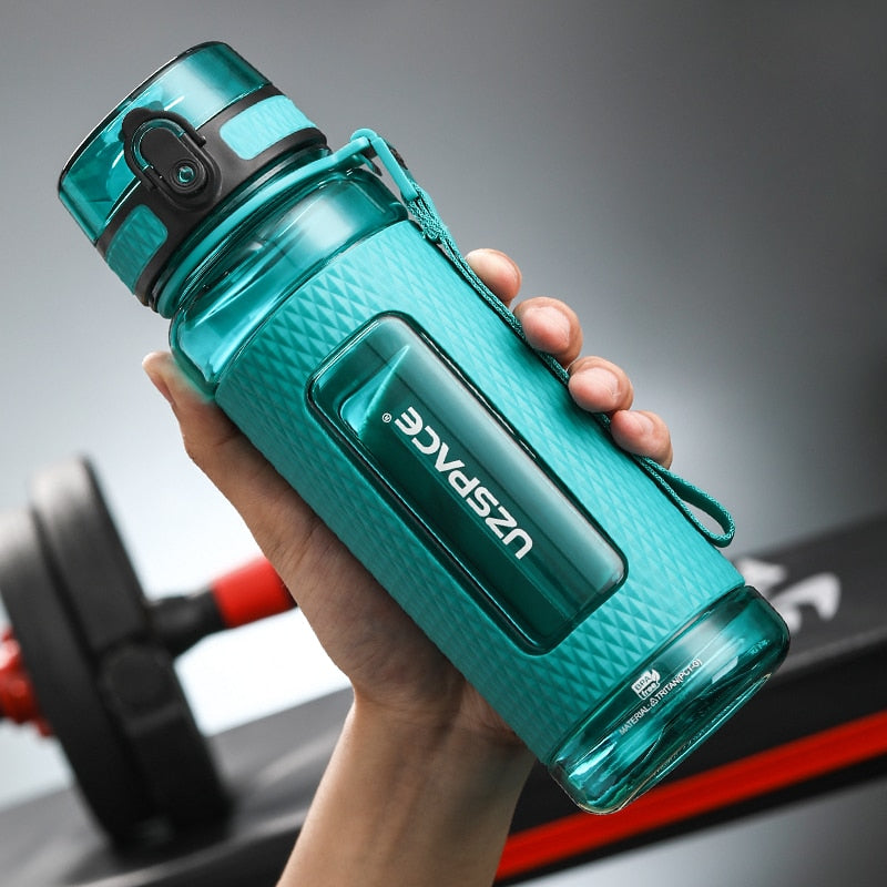 UZSPACE Sport Water Bottles BPA Free Portable Gym Anti-fall Leak-proof Large Capacity Fitness Kettle