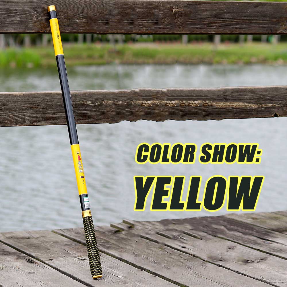 Carp Fishing Rod Feeder Hard FRP Carbon Fiber Portable Durable Ultra Light Telescopic Travel Pole