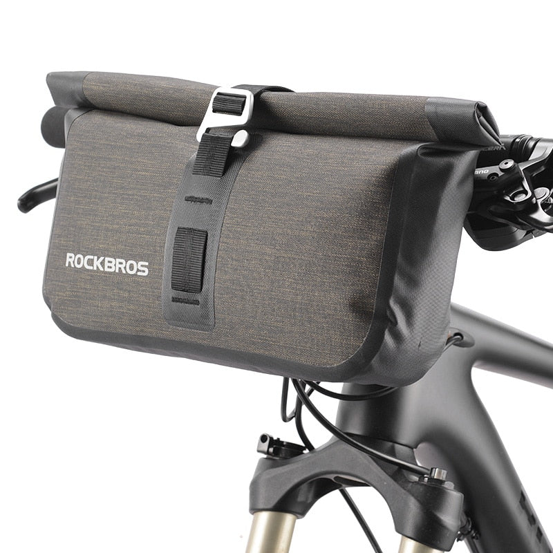 ROCKBROS Bicycle Bag Big Capacity Waterproof Front Tube Cycling Bag MTB Handlebar Bag Front