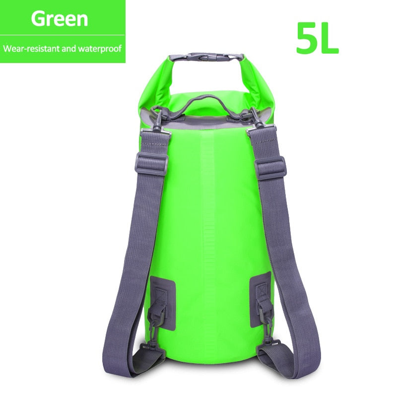 5L/15/30L Outdoor PVC Waterproof Dry Backpack Water Floating Bag Roll Top Sack