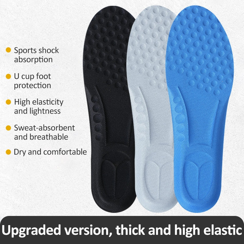 Memory Foam Insoles for Shoes Sole Deodorant Breathable Cushion Running Insoles