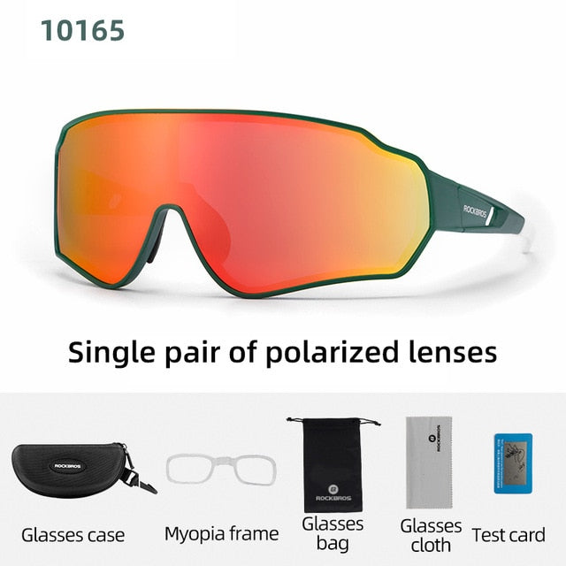 ROCKBROS Cycling Glasses Polarized Sport Bike UV400 Bike Glasses Goggles Running Sunglasses