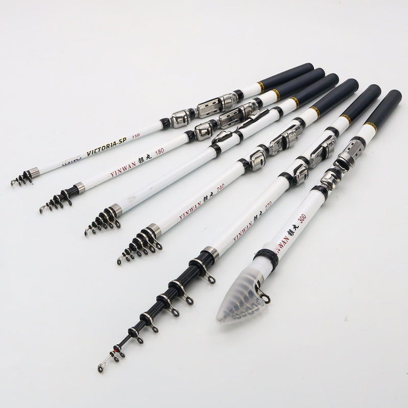 Telescopic Rock Fishing Rod Spinning Fly Carp Feeder Carbon Fiber Pesca Mini Travel Rod