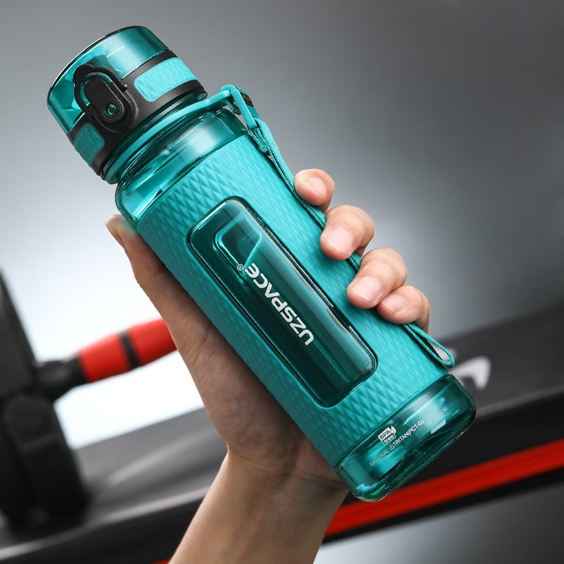 UZSPACE Sport Water Bottles BPA Free Portable Gym Anti-fall Leak-proof Large Capacity Fitness Kettle