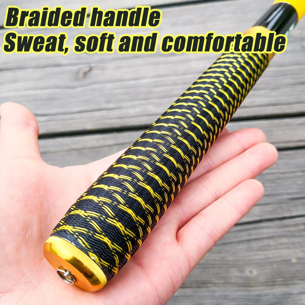 Carp Fishing Rod Feeder Hard FRP Carbon Fiber Portable Durable Ultra Light Telescopic Travel Pole