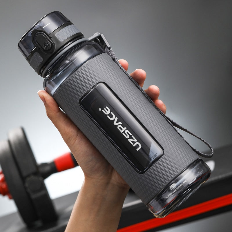 UZSPACE Sport Water Bottles BPA Free Portable Gym Anti-fall Leak-proof Large Capacity Fitness Kettle