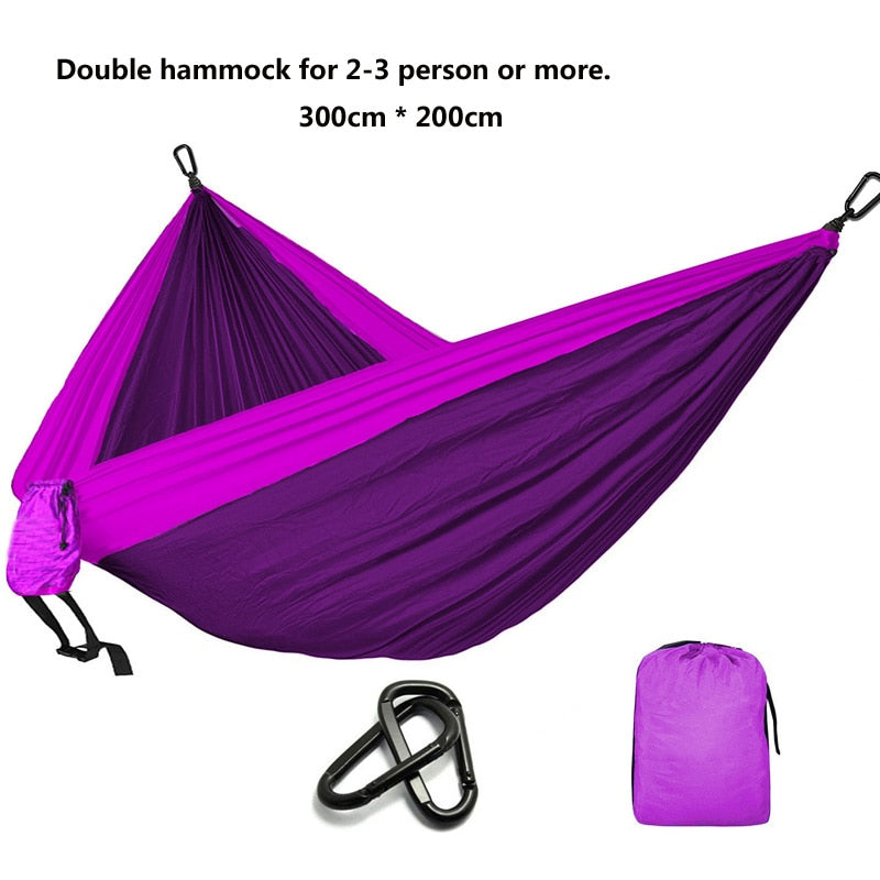 Camping Parachute Hammock Survival Garden Outdoor Furniture Leisure Sleeping Hamaca Travel Double