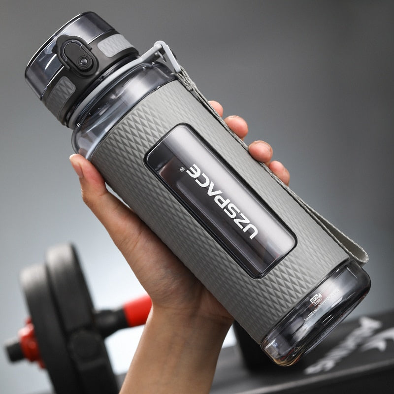 UZSPACE Sport Water Bottles BPA Free Portable Gym Anti-fall Leak-proof Large Capacity Fitness Kettle