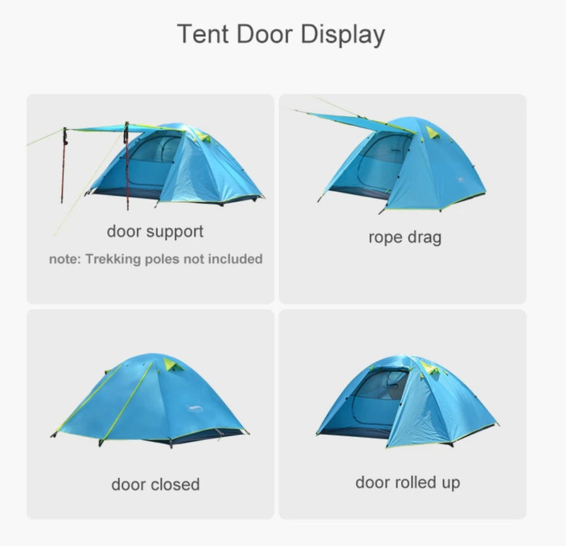 1 Person Hiking Tent Single Camping Tents Waterproof Lightweight Portable Tent with Carry Bag