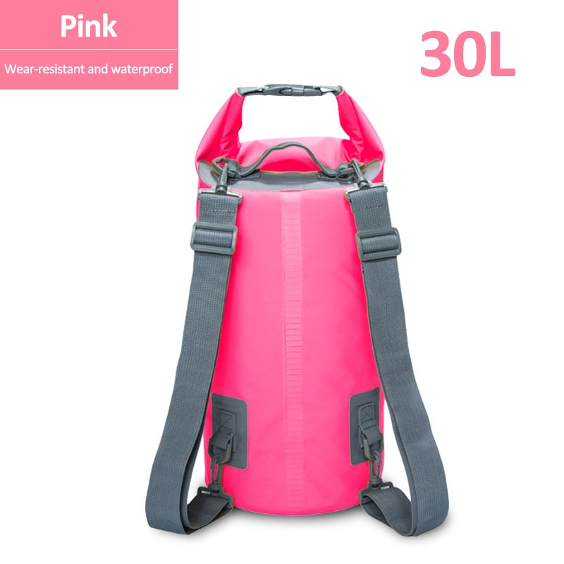 5L/15/30L Outdoor PVC Waterproof Dry Backpack Water Floating Bag Roll Top Sack