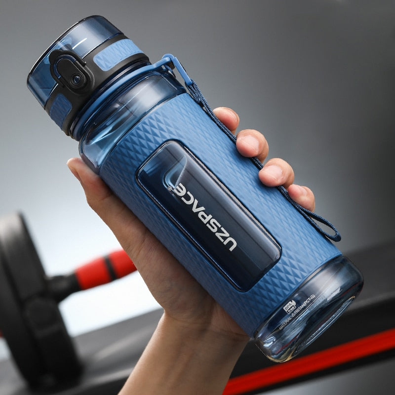 UZSPACE Sport Water Bottles BPA Free Portable Gym Anti-fall Leak-proof Large Capacity Fitness Kettle
