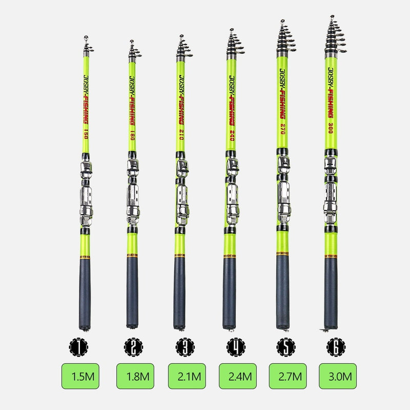 Telescopic Rock Fishing Rod Spinning Fly Carp Feeder Carbon Fiber Pesca Mini Travel Rod