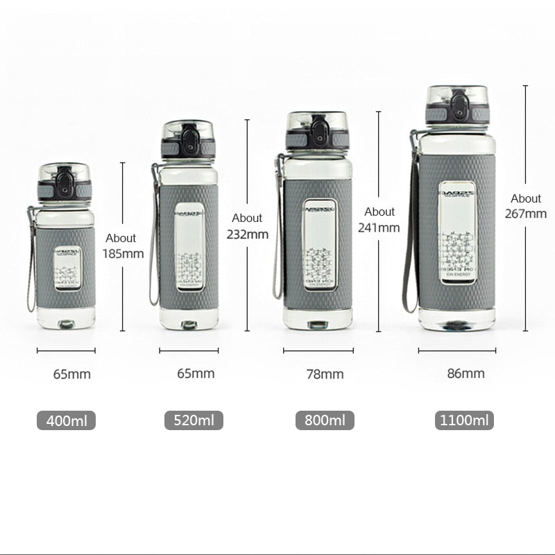 UZSPACE Sport Water Bottles BPA Free Portable Gym Anti-fall Leak-proof Large Capacity Fitness Kettle