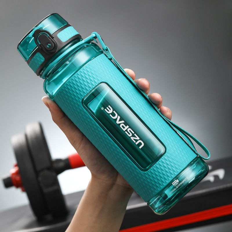 UZSPACE Sport Water Bottles BPA Free Portable Gym Anti-fall Leak-proof Large Capacity Fitness Kettle