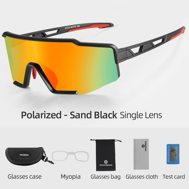 Brand Photochromic Outdoor Sports Sunglasses MTB Mountain Bike Bicycle  Riding Cycling Glasses Eyewear Gafas Ciclismo 1 Lens