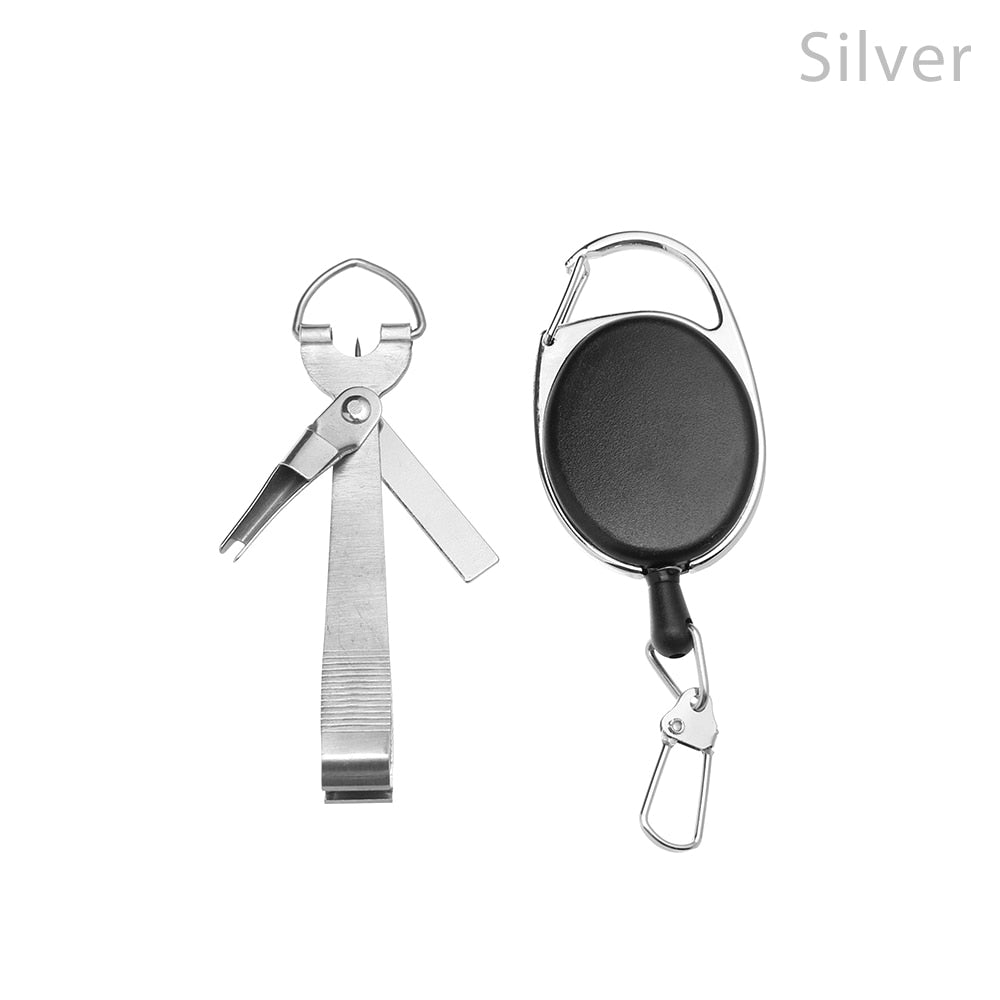 Fishing Quick Knot Tool Fast Tie Nail Knotter  Line Cutter Clipper Nipper Hook Sharpener Fly Tying Tool