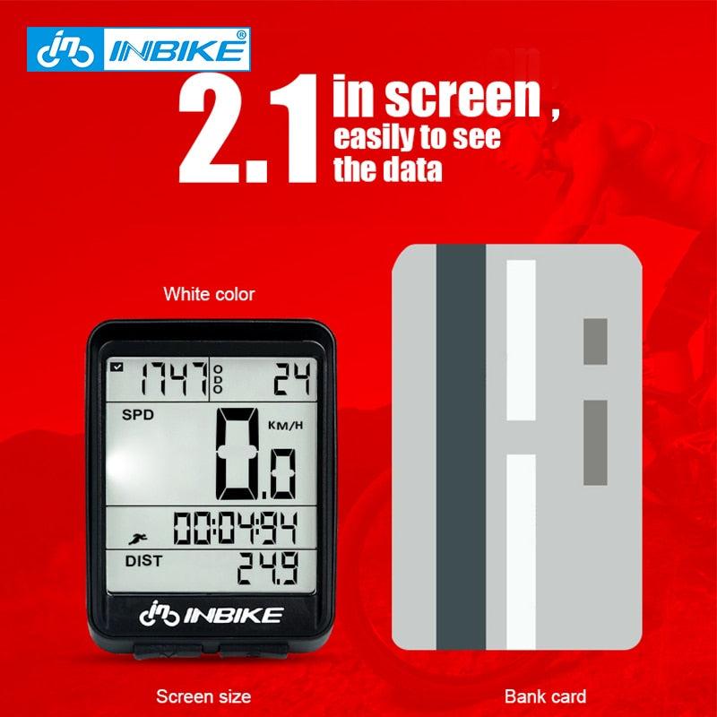 INBIKE Waterproof Bicycle Computer Wireless & Wired MTB Bike Cycling Odometer Speedometer Watch