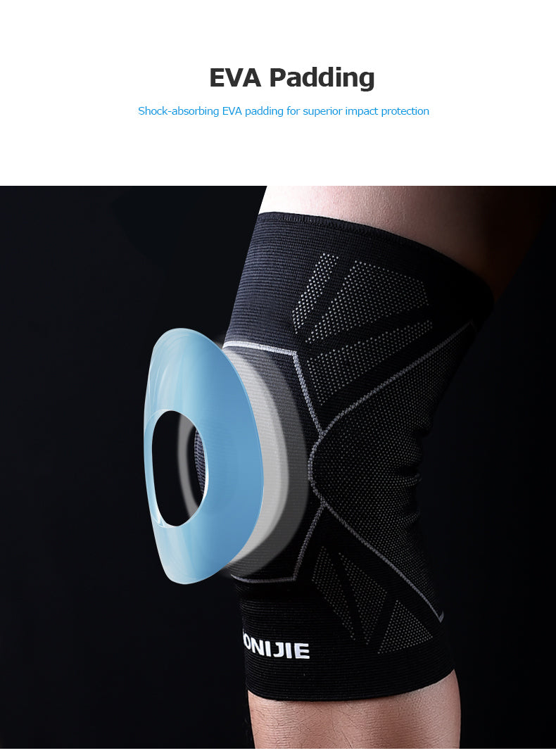 E4108 One Piece Protective Knee Brace Support Compression Sleeve Knee Pad Wrap Volleyball Kneepad