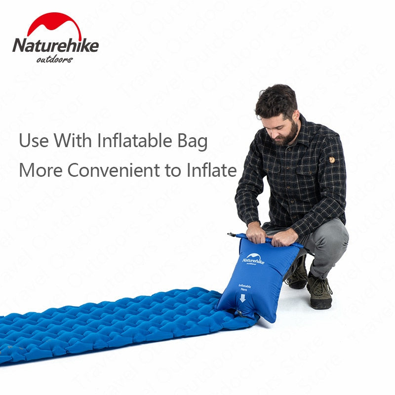 Naturehike Outdoor Camping Mat Inflatable Bag Inflatable Tent Sleeping Pad Ultralight Portable