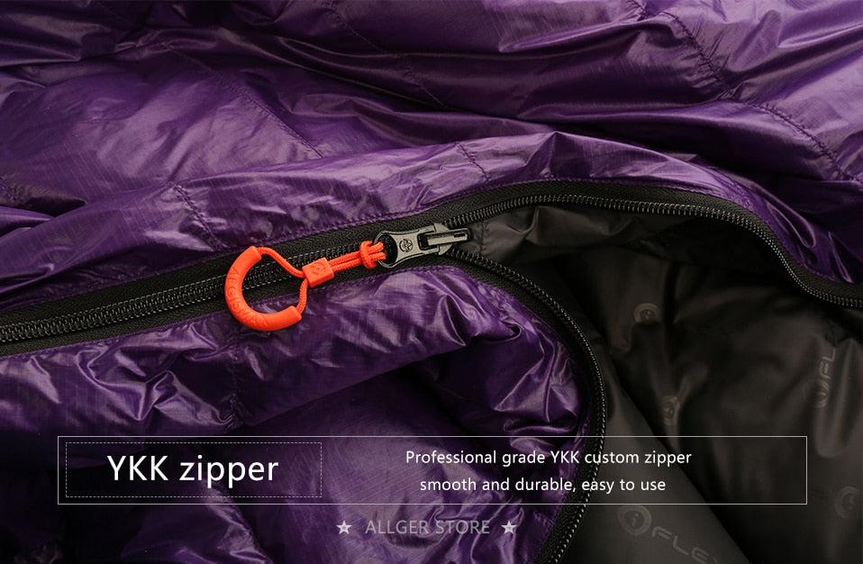Ultra-Light Outdoor Camping Down Sleeping Bag Nylon Mummy Three Season Goose Down Sleeping Bag