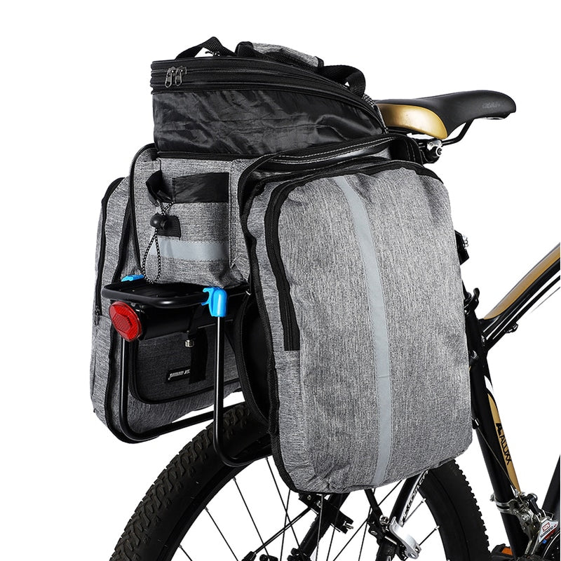 WEST BIKING Waterproof Bike Seat Pannier Pack Luggage Cycling Bag 10-25L Bicycle Pannier Bag