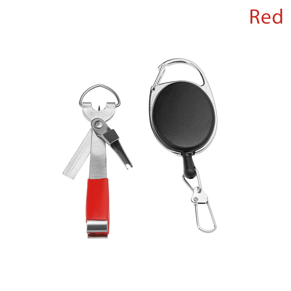 Fishing Quick Knot Tool Fast Tie Nail Knotter  Line Cutter Clipper Nipper Hook Sharpener Fly Tying Tool