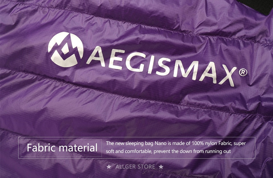 Ultra-Light Outdoor Camping Down Sleeping Bag Nylon Mummy Three Season Goose Down Sleeping Bag
