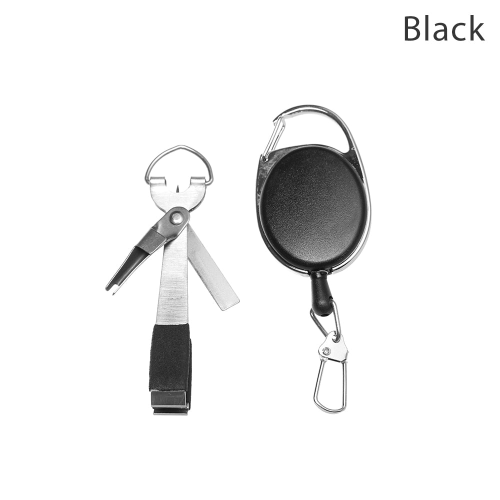 Fishing Quick Knot Tool Fast Tie Nail Knotter  Line Cutter Clipper Nipper Hook Sharpener Fly Tying Tool