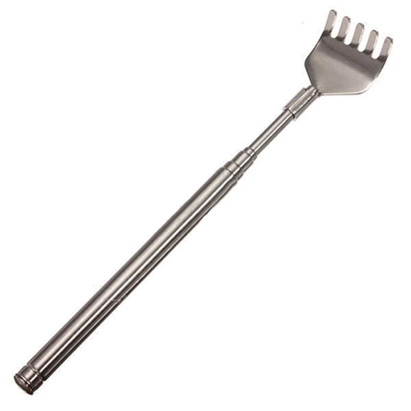 Stainless Steel Telescopic Portable Pen ClipTelescopic Back Scratcher Itch Scratch Tool