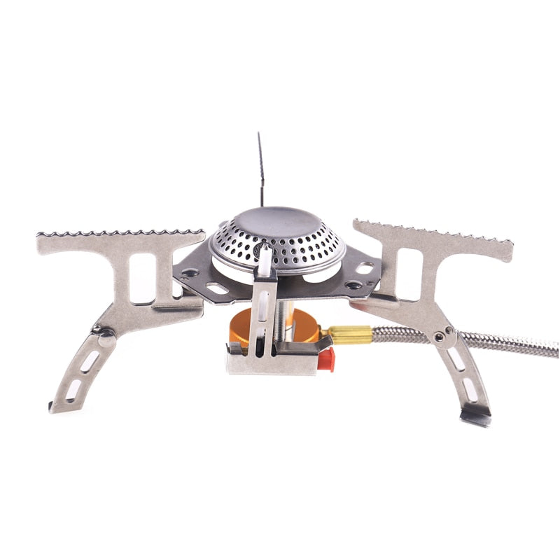 Folding Mini Camping Stoves Outdoor Gas Stove Furnace Picnic Cooking Burners 3000W Cooker