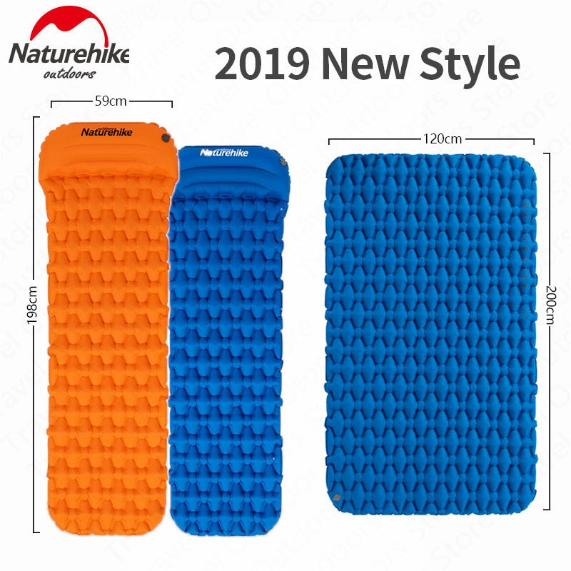 Naturehike Outdoor Camping Mat Inflatable Bag Inflatable Tent Sleeping Pad Ultralight Portable