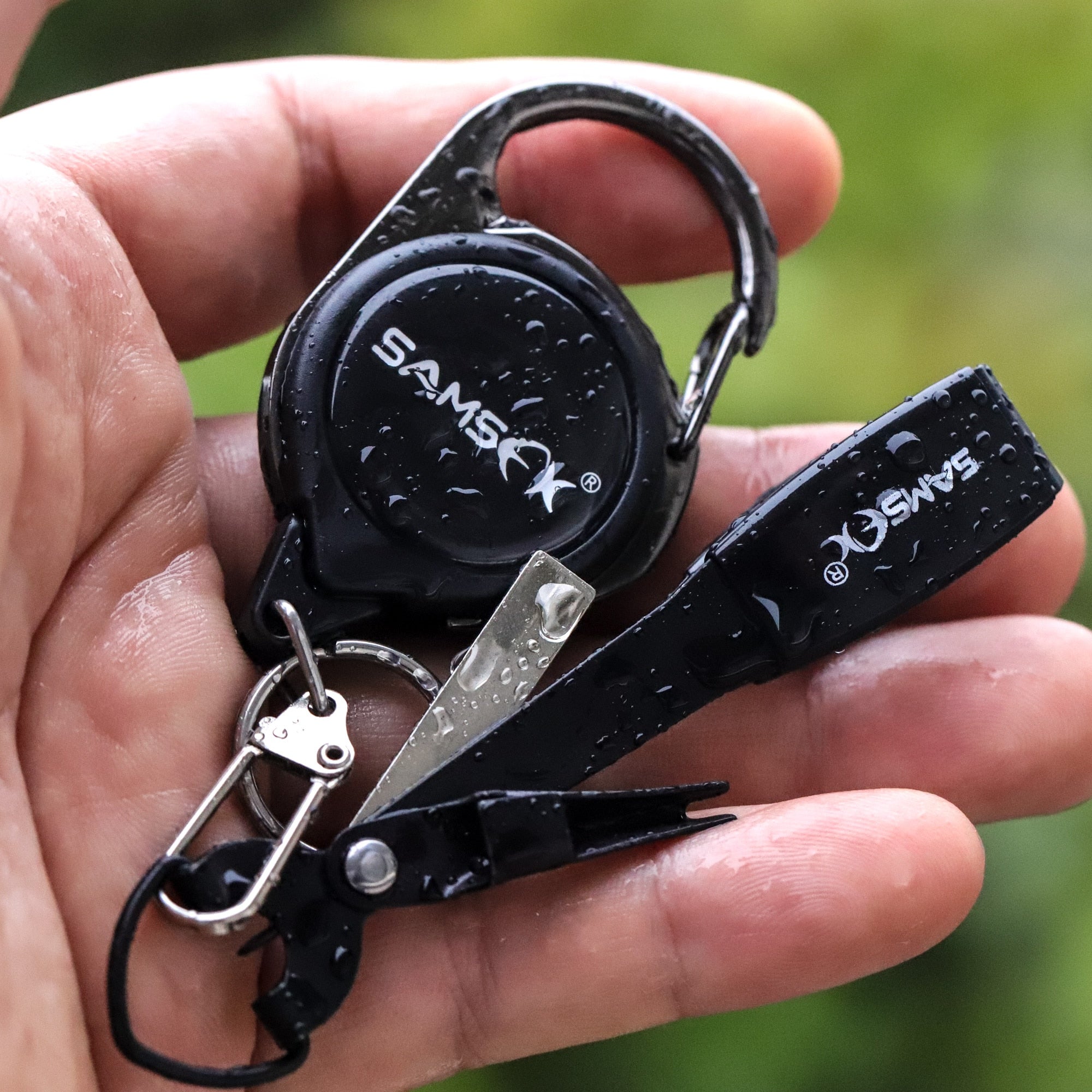 Pro Fast Tie Fishing Quick Knot Tool Nail Knotter Tying Line Cutter Clipper Nipper w/ Zinger Retractor