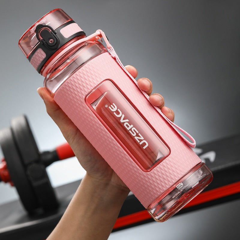 UZSPACE Sport Water Bottles BPA Free Portable Gym Anti-fall Leak-proof Large Capacity Fitness Kettle