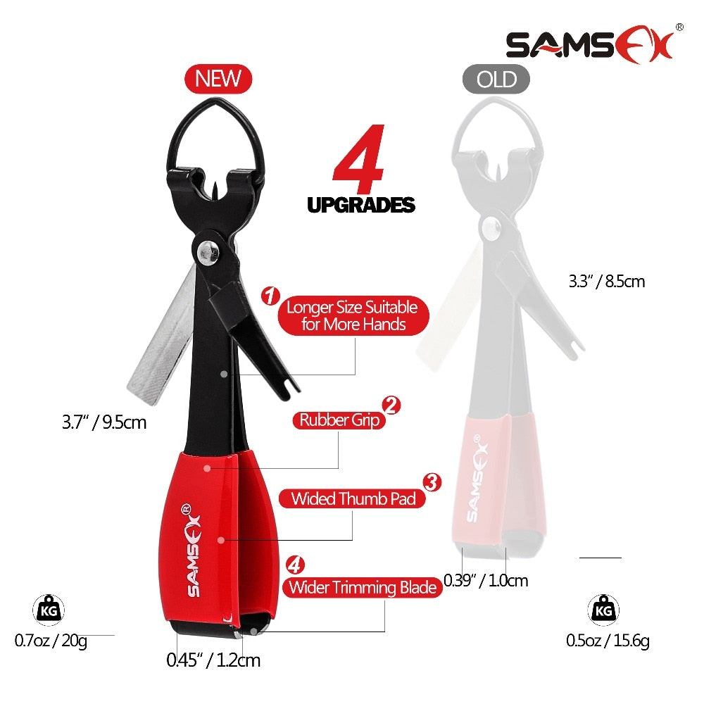 Pro Fast Tie Fishing Quick Knot Tool Nail Knotter Tying Line Cutter Clipper Nipper w/ Zinger Retractor