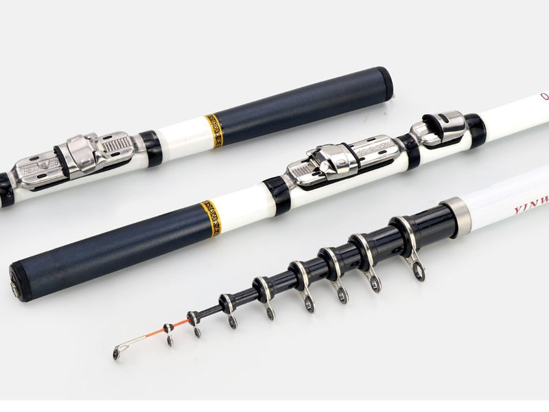 Telescopic Rock Fishing Rod Spinning Fly Carp Feeder Carbon Fiber Pesca Mini Travel Rod