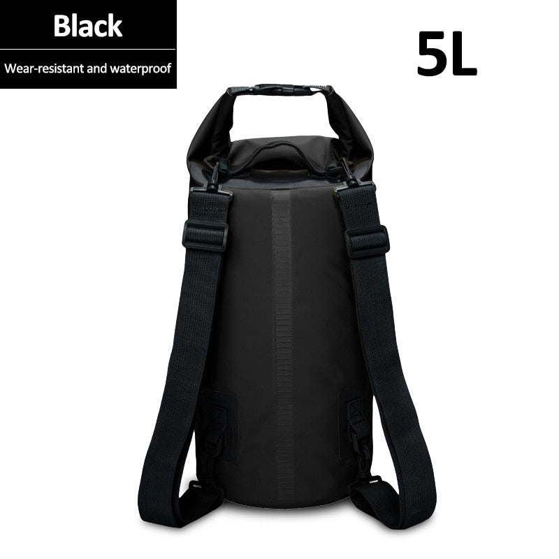 5L/15/30L Outdoor PVC Waterproof Dry Backpack Water Floating Bag Roll Top Sack