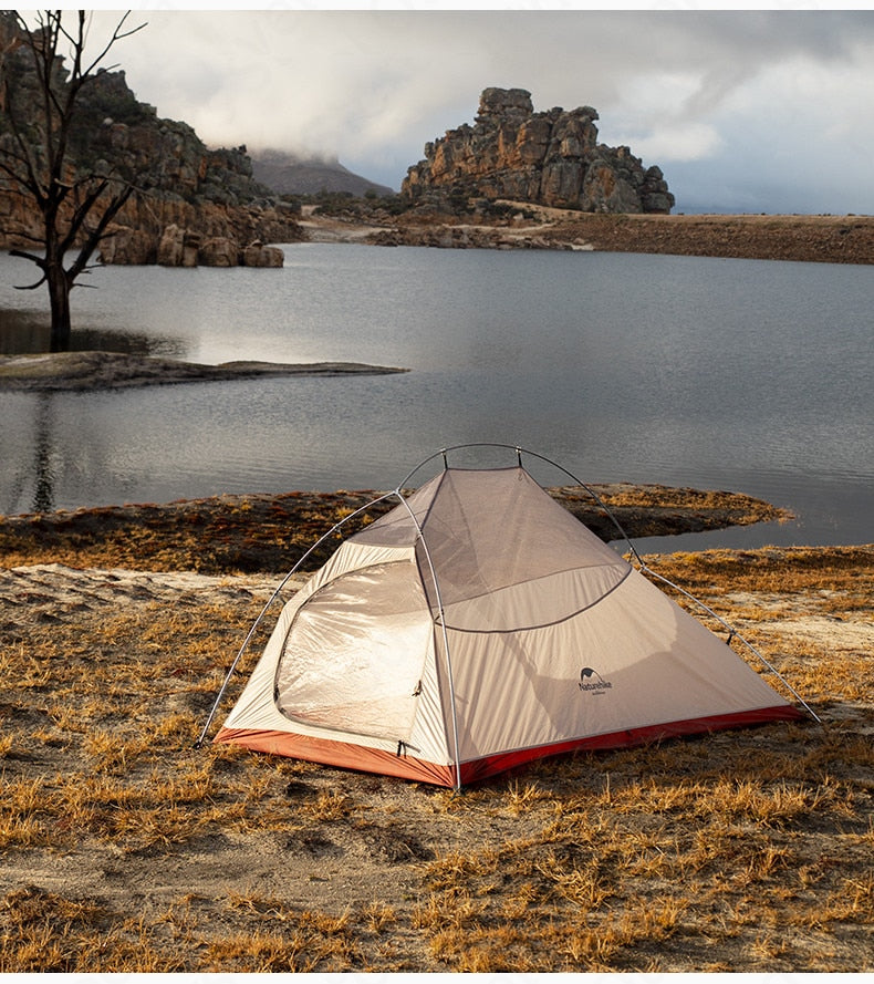 Naturehike Cloud Up Series 1 2 3 Person Tent Outdoor Ultralight Camp Tent with Mat Camping 20D