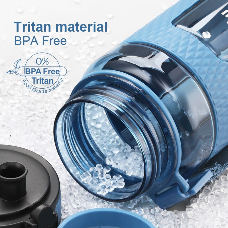 UZSPACE Sport Water Bottles BPA Free Portable Gym Anti-fall Leak-proof Large Capacity Fitness Kettle