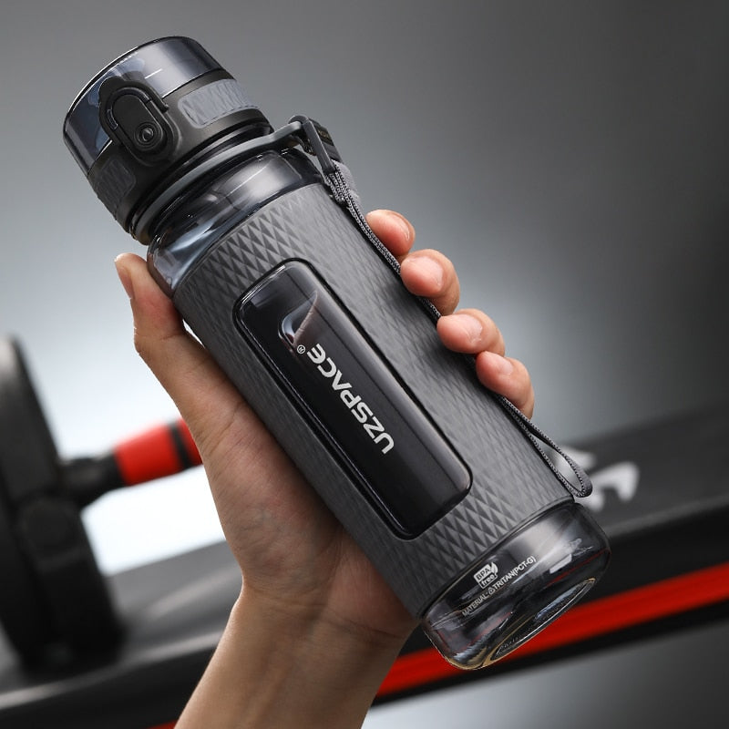 UZSPACE Sport Water Bottles BPA Free Portable Gym Anti-fall Leak-proof Large Capacity Fitness Kettle