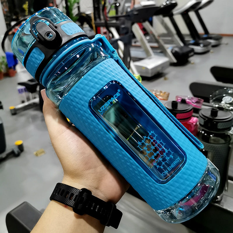 UZSPACE Sport Water Bottles BPA Free Portable Gym Anti-fall Leak-proof Large Capacity Fitness Kettle