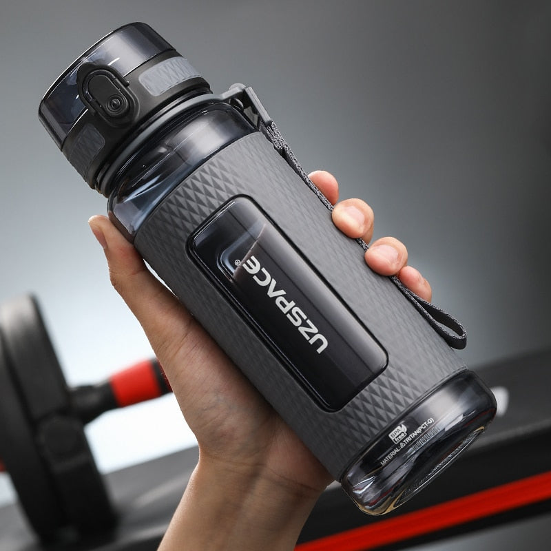 UZSPACE Sport Water Bottles BPA Free Portable Gym Anti-fall Leak-proof Large Capacity Fitness Kettle