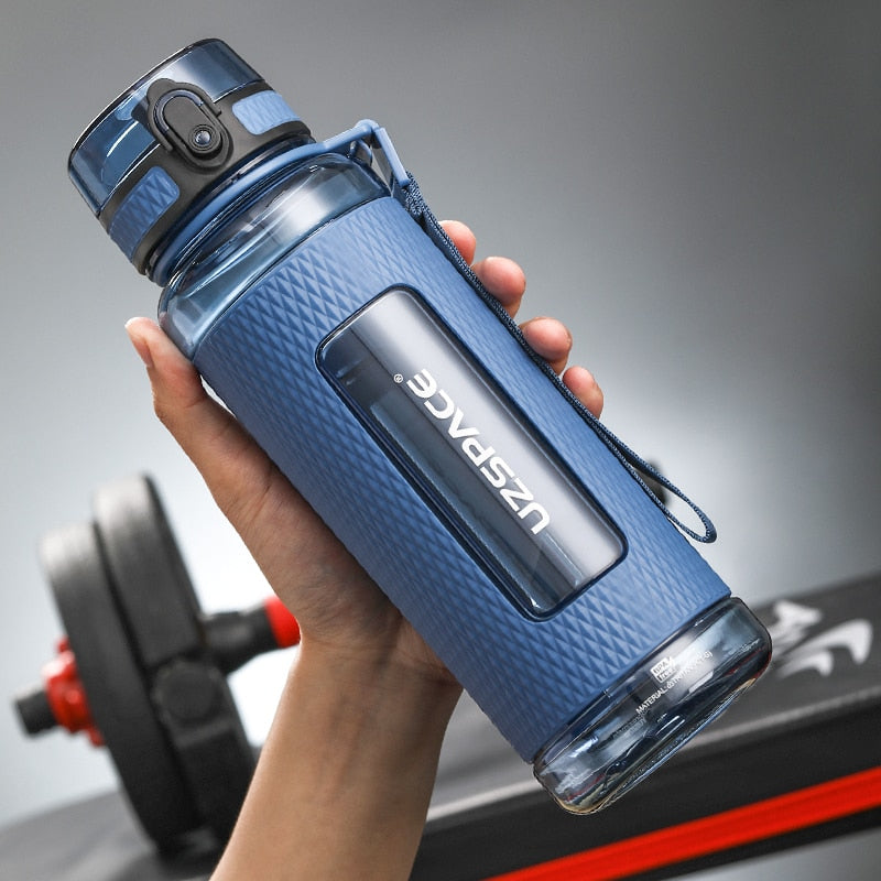UZSPACE Sport Water Bottles BPA Free Portable Gym Anti-fall Leak-proof Large Capacity Fitness Kettle