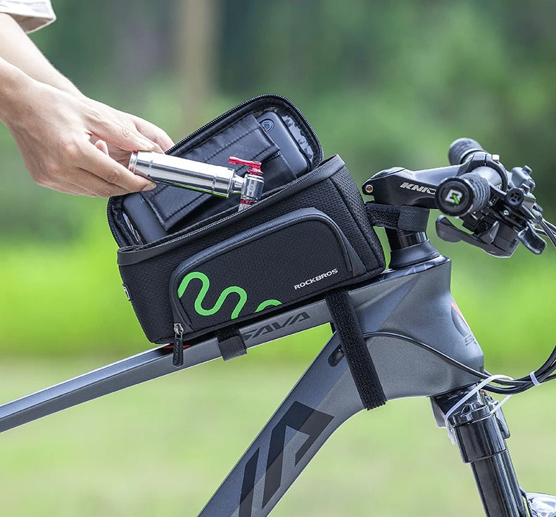 Bicycle Frame Bag Cycling Touch Screen Cycling Bag Top Front Tube
