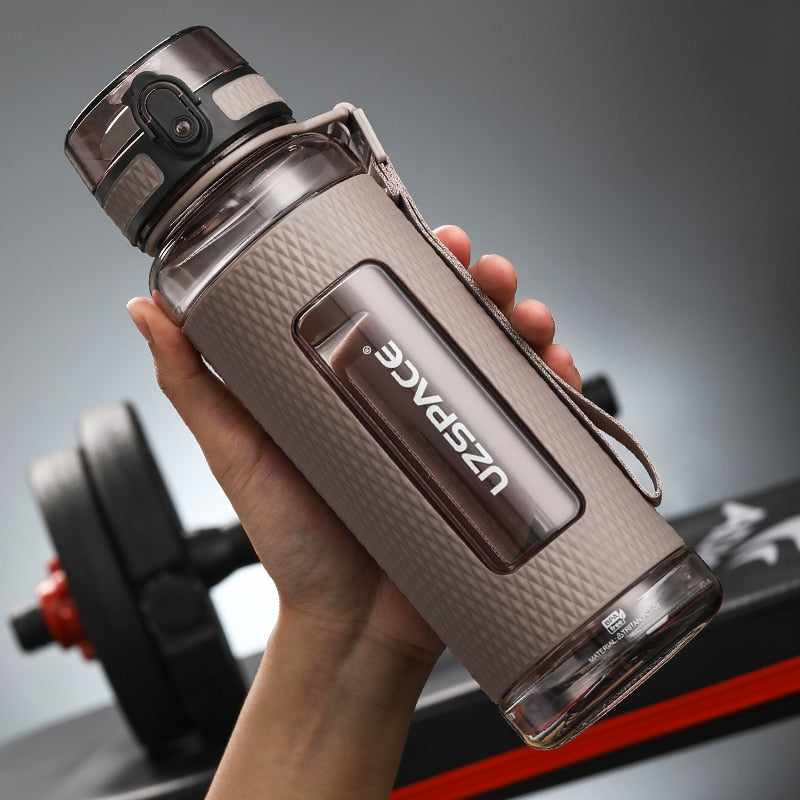 UZSPACE Sport Water Bottles BPA Free Portable Gym Anti-fall Leak-proof Large Capacity Fitness Kettle