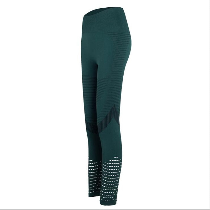 High waist seamless leggings for women hollow out gym legging super stretchy yoga pants fitness