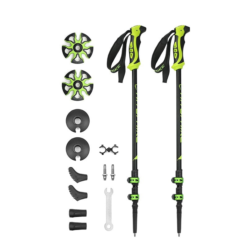 Hitorhike for Nordic walking sticks camping hiking Ultralight Adjustable Telescopic Alpenstock