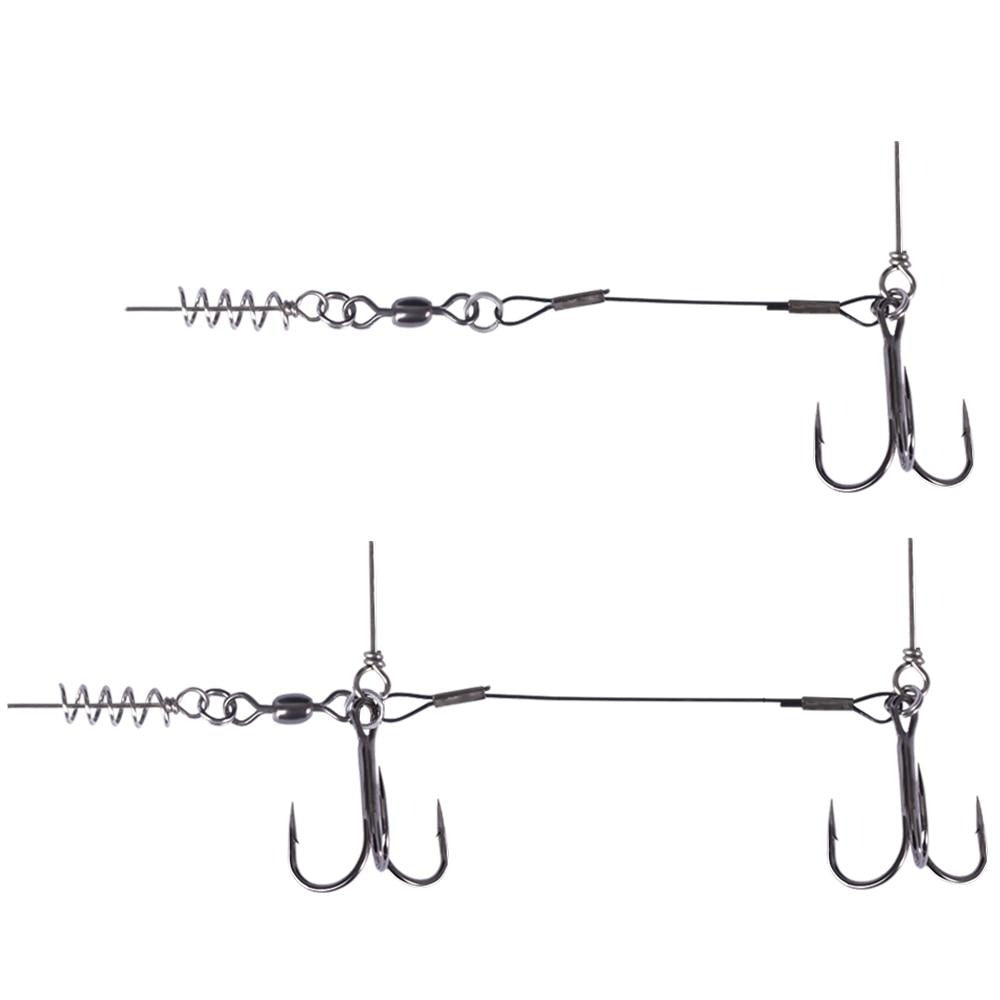 Hunthouse soft lure rig single hook double hook rigging 9cm and 12cm for big shad fishing tackle fishing tool pescar