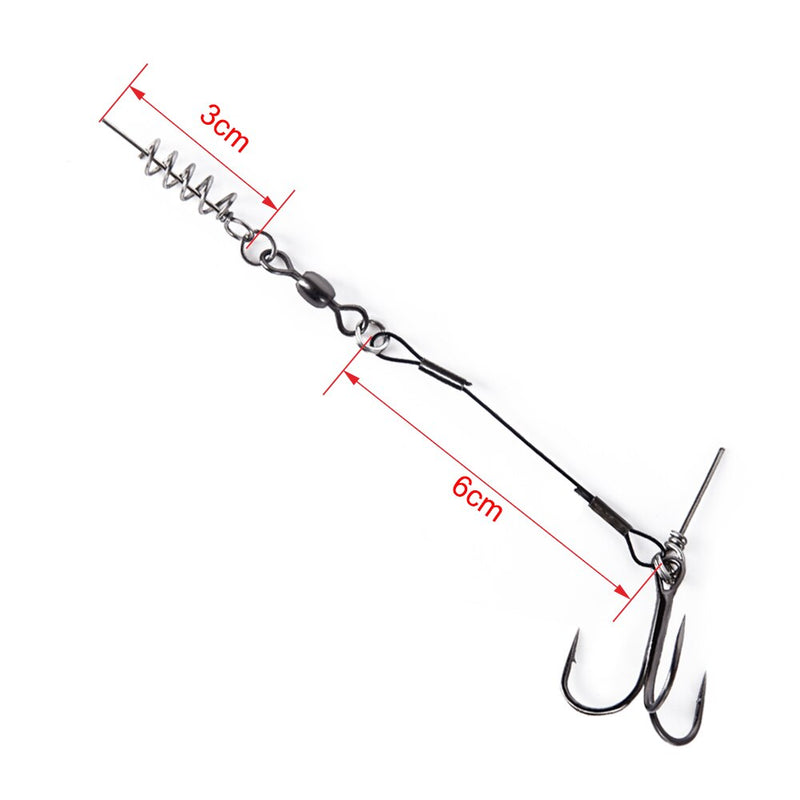 Hunthouse soft lure rig single hook double hook rigging 9cm and 12cm for big shad fishing tackle fishing tool pescar