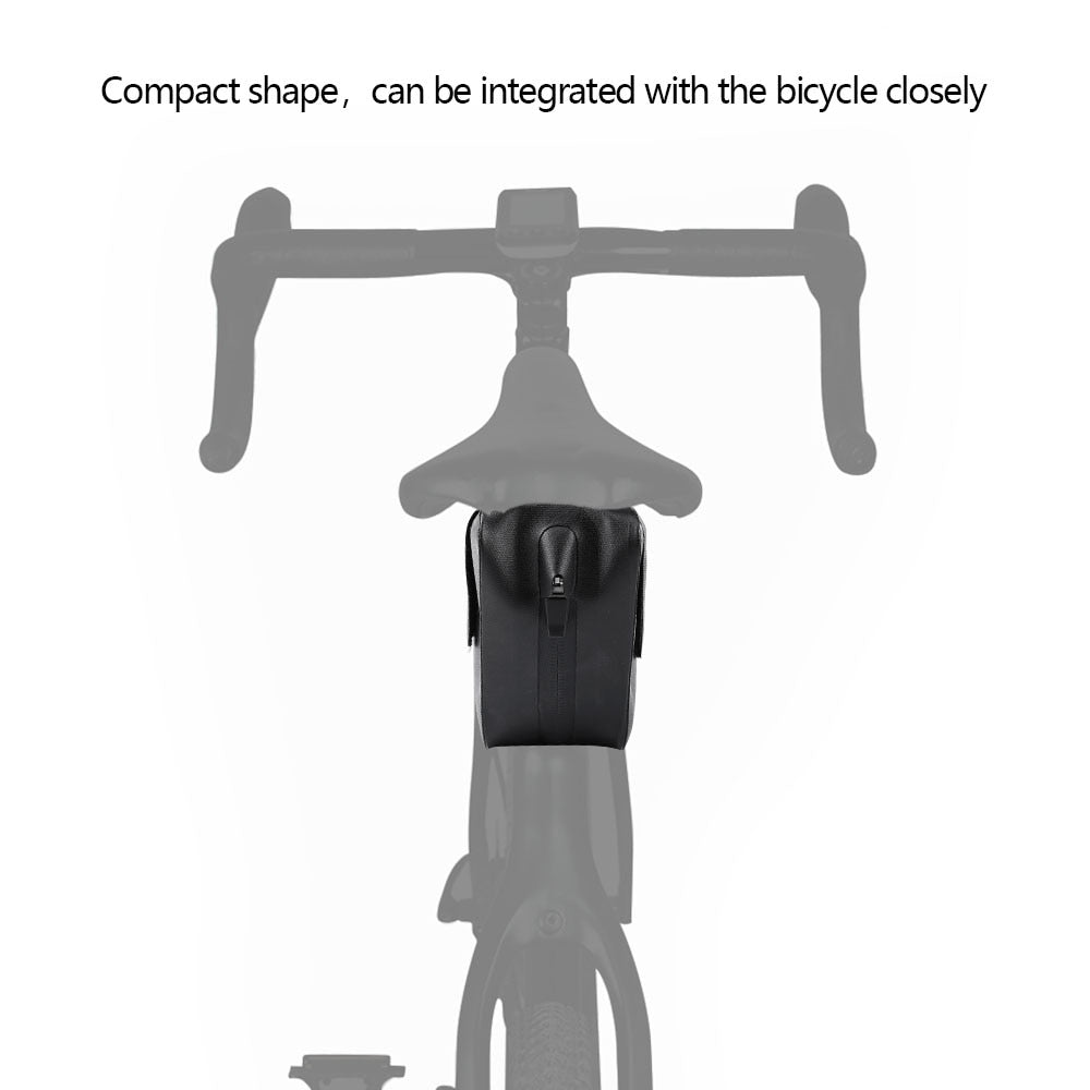 Bicycle Saddle Bag Pouch Waterproof Shockproof Bike Tube Rear Tail Seatpost Bag