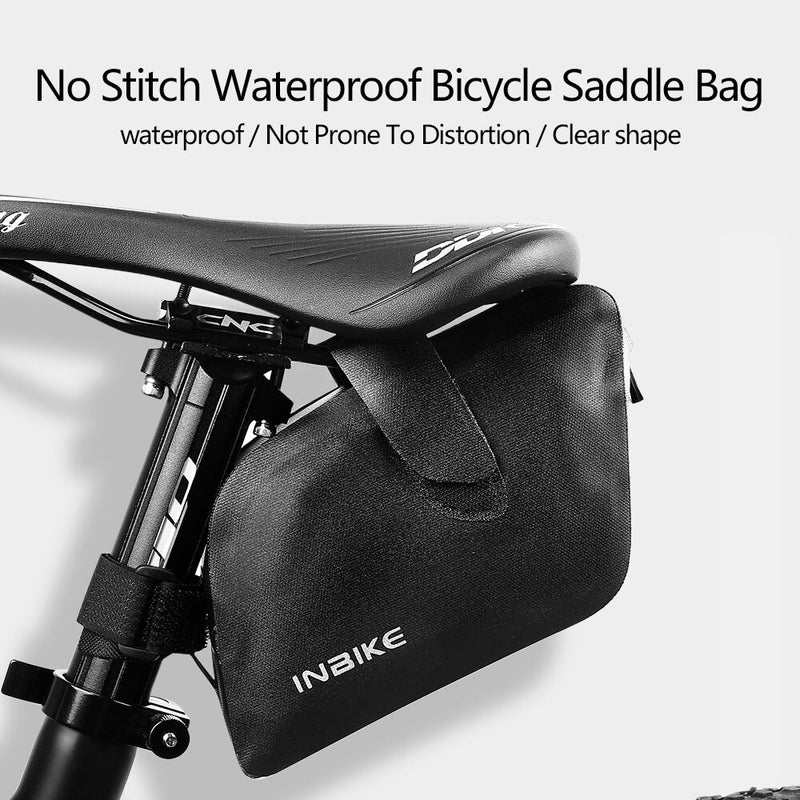 Bicycle Saddle Bag Pouch Waterproof Shockproof Bike Tube Rear Tail Seatpost Bag